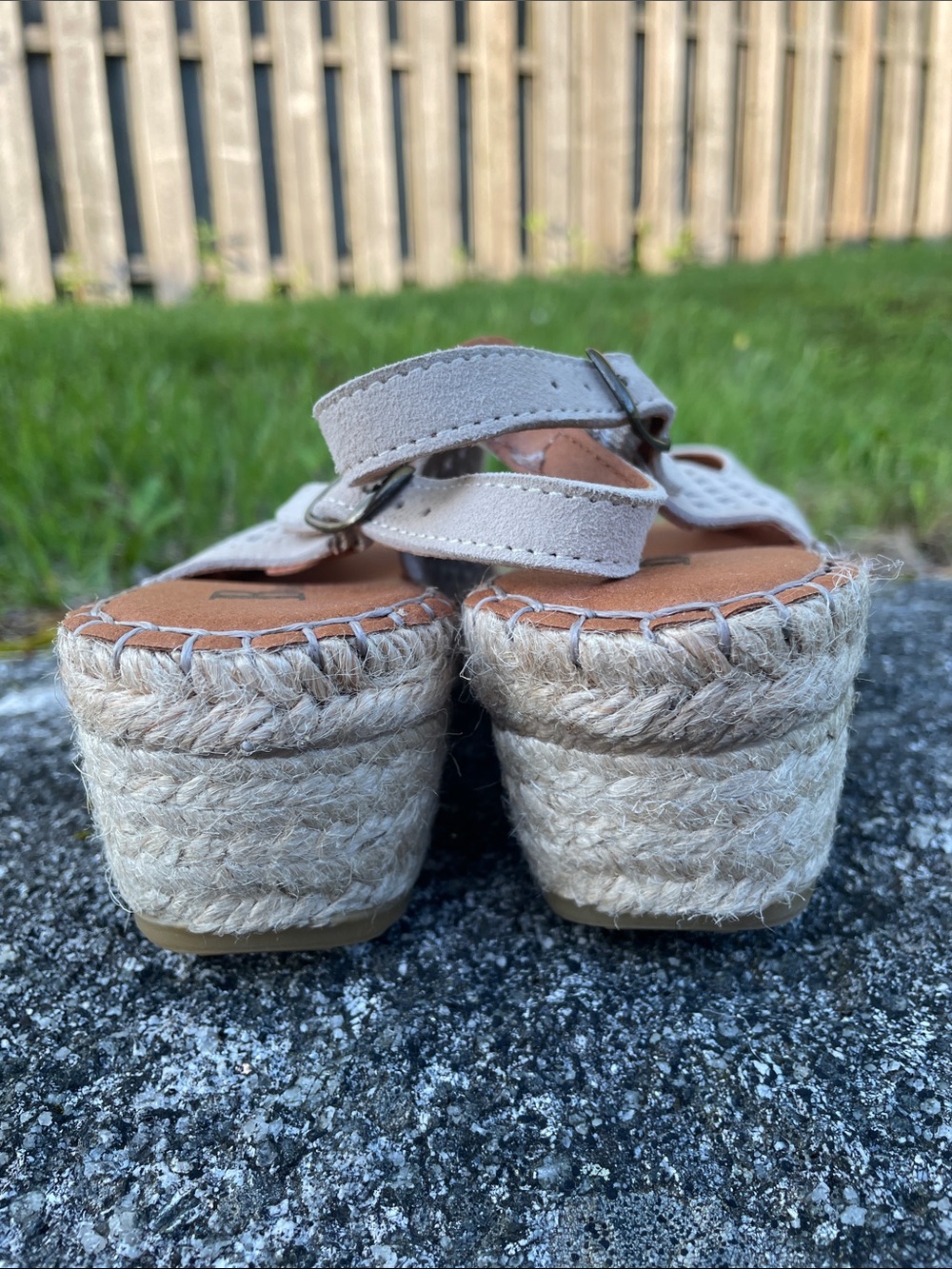 Brown’s Fullerton slingback wedge espadrille open toe sandals women’s size 8 - Picture 4 of 15